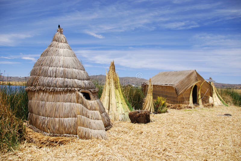 Typical House on Titicaca Lake Stock Image Image of islands