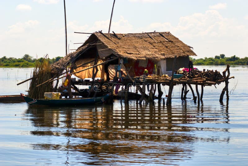 Typical House on the Tonle sap lake
