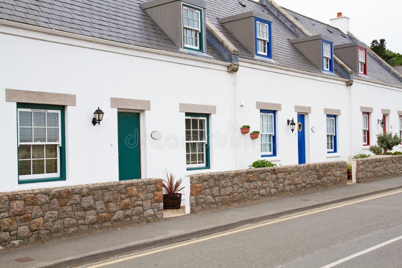 Typical House on the Channel Island of Jersey Stock Photo Image of