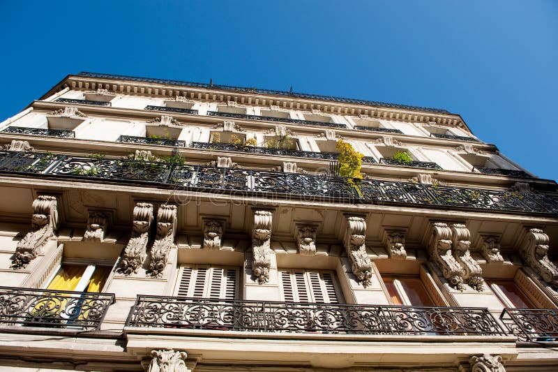 Typical houses in Paris stock image. Image of shops, paris 15181629