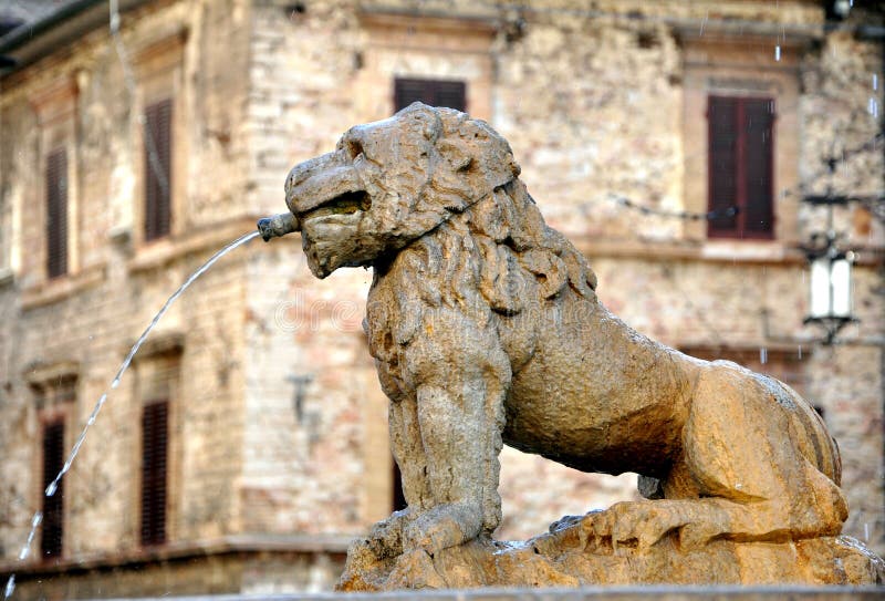 Typical Italian architecture :old fountain stock image Typical Italian architecture :old fountain stock image