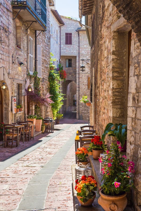 Typical Italian restaurant in the historic alley royalty free stock image Typical Italian restaurant in the historic alley royalty free stock image