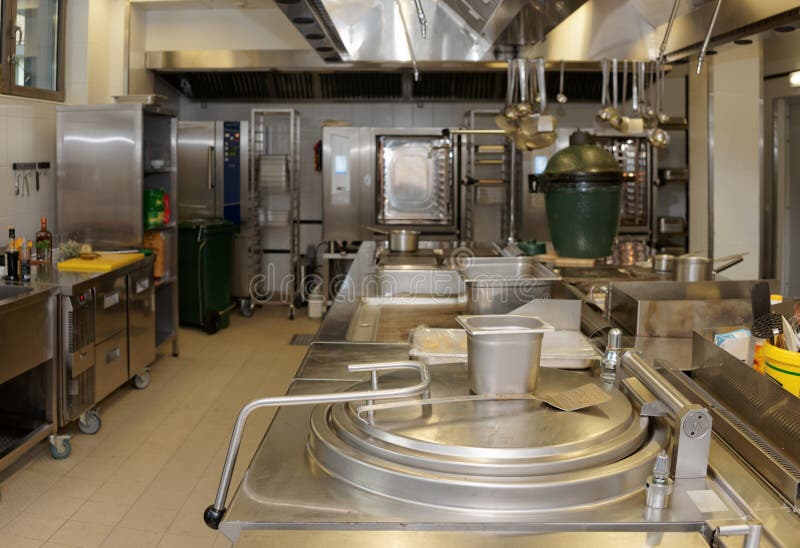 Typical Kitchen of a Restaurant Stock Photo Image of professional, equipment 21611838