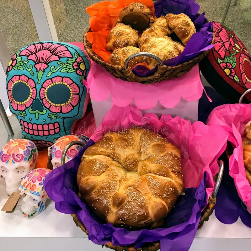 Typical Mexican Food for Day of the Dead Stock Photo - Image of ...