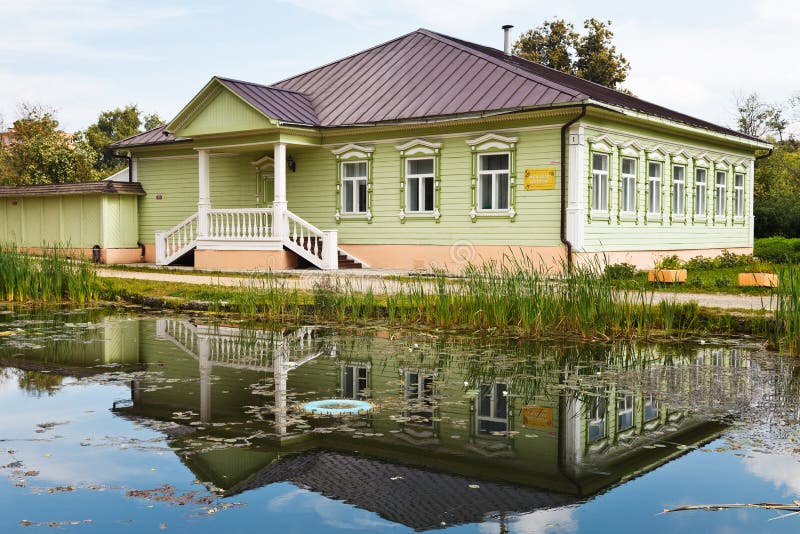 Typical old russian wooden house of XIX century