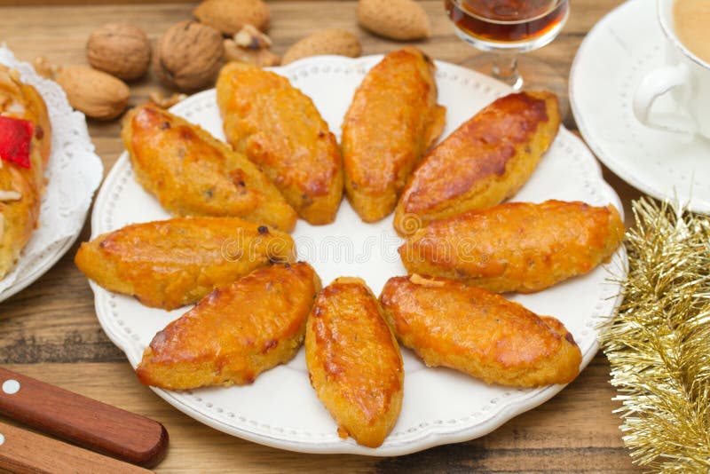 Typical portuguese Christmas cookies stock photography