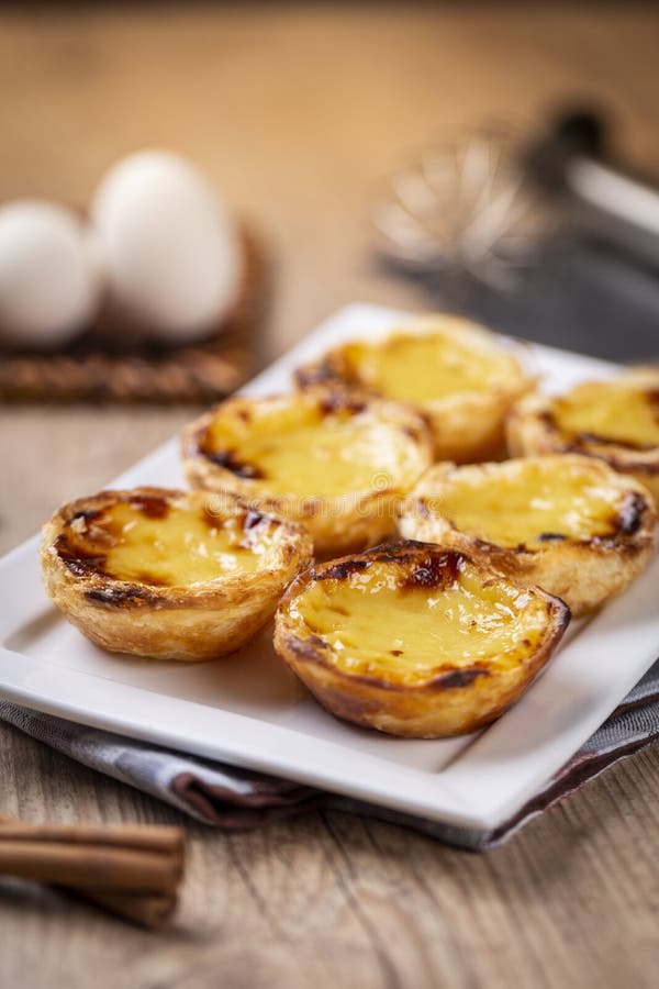 Typical Portuguese Custard Pies, `Pastel De Nata` or `Pastel De Belem ...