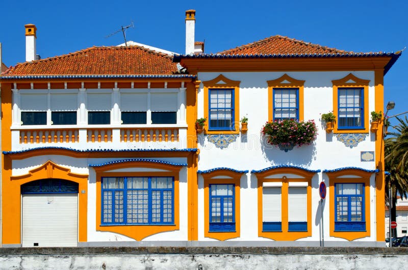 Typical portuguese house in Aveiro stock images Typical portuguese house in Aveiro stock images