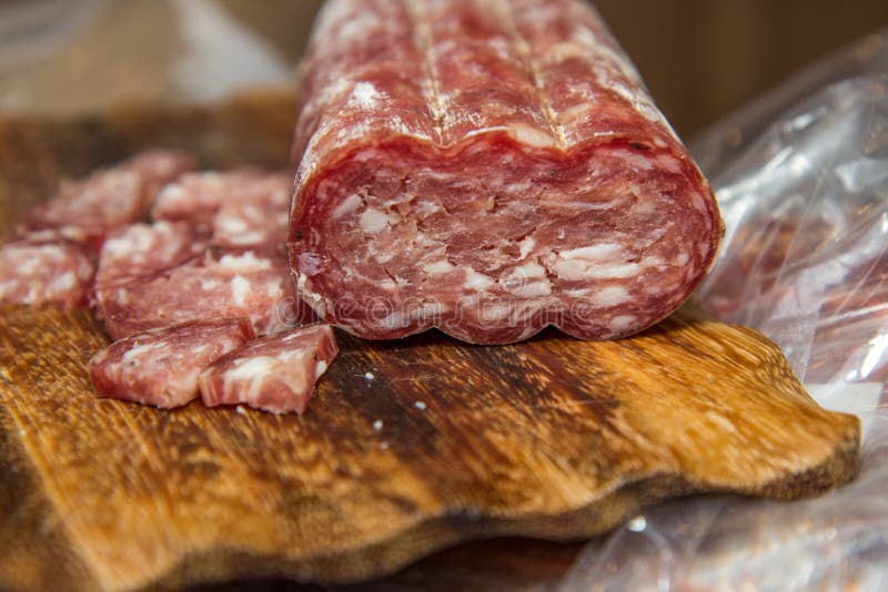 Salami is a Type of Cured Sausage Consisting of Fermented and Airdried