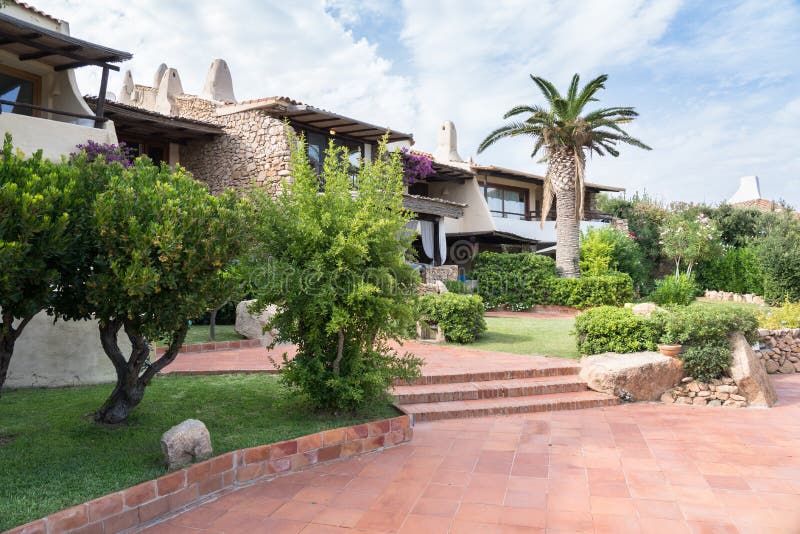 Typical Residential House Complex, Sardinia, Italy Stock Image Image