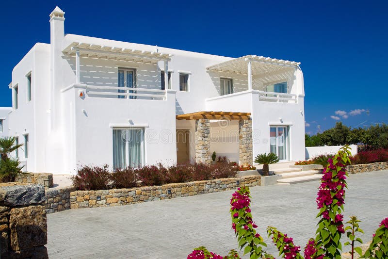 Typical small hotel on greek islands royalty free stock images Typical small hotel on greek islands royalty free stock images