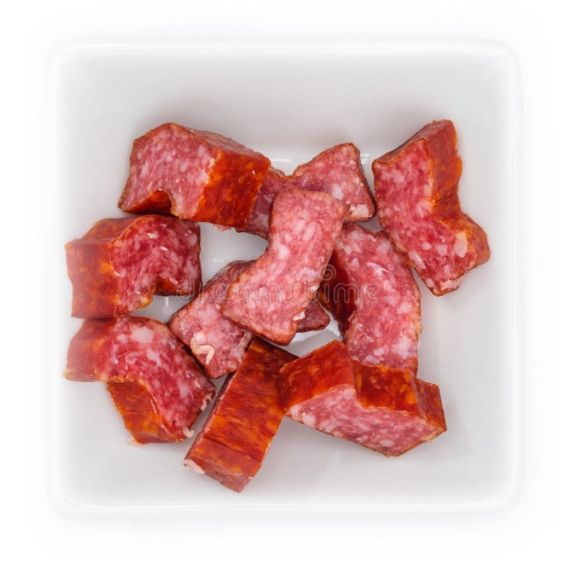 Typical South German Sausage Snack in a Bowl Stock Image Image of