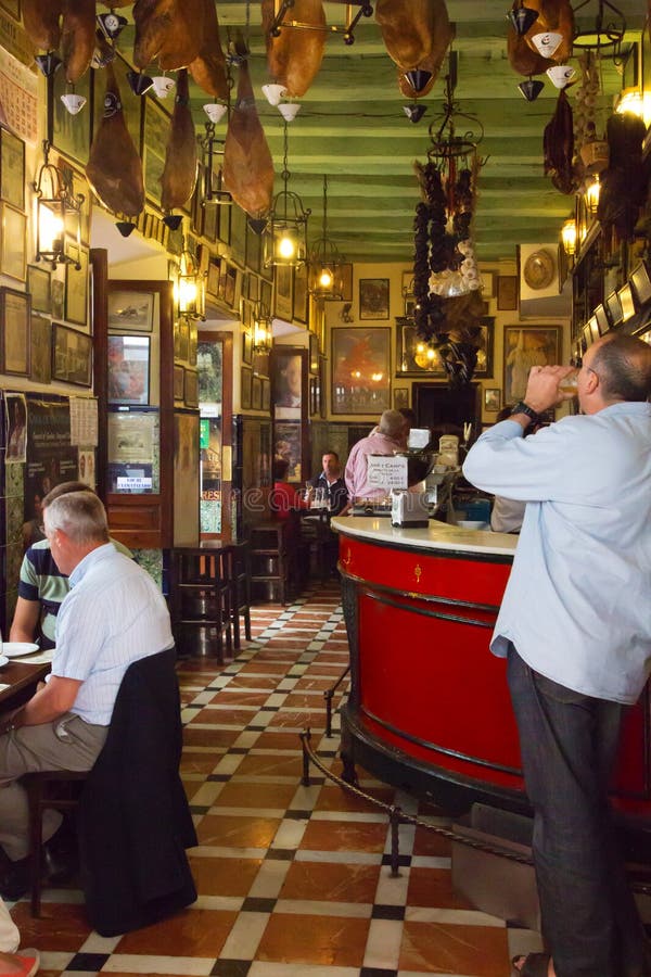 Typical Spanish Bar in Sevilla Editorial Image Image of trsditional