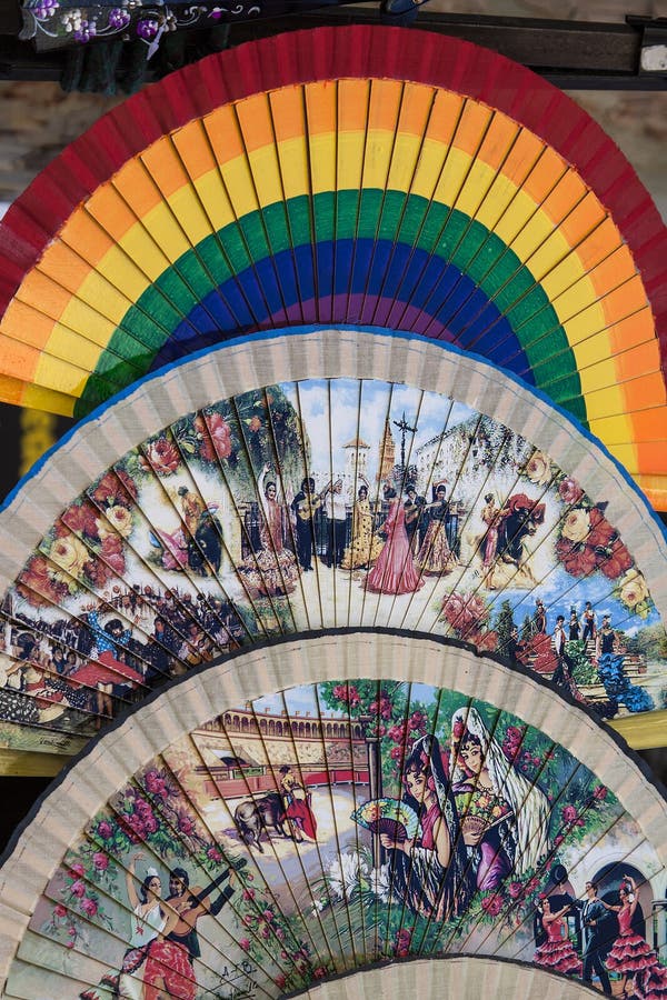 Typical spanish fans stock photo. Image of flamenco, andalusia 30345808