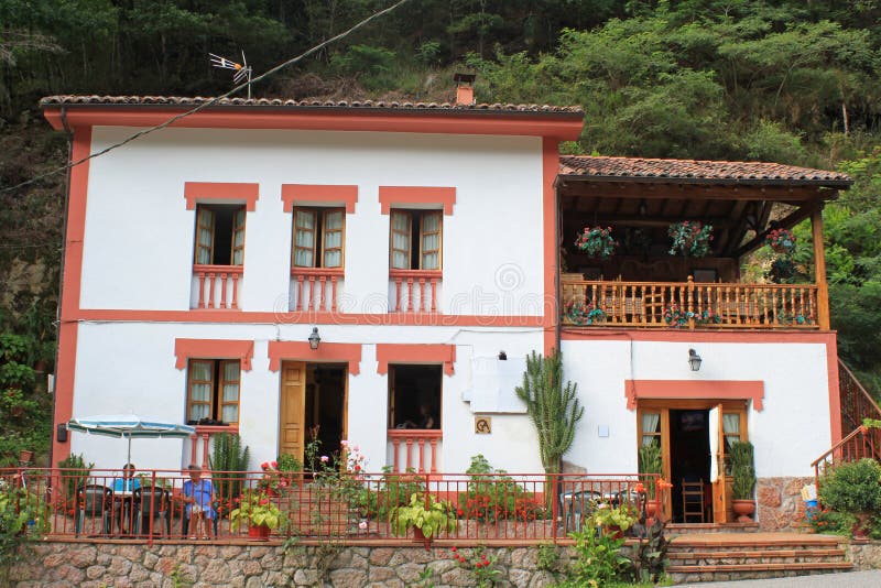 Typical Spanish House in Asturias Stock Image Image of spain, forest