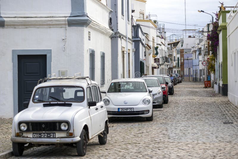 Typical Street of the City of Olhao Editorial Stock Image Image of