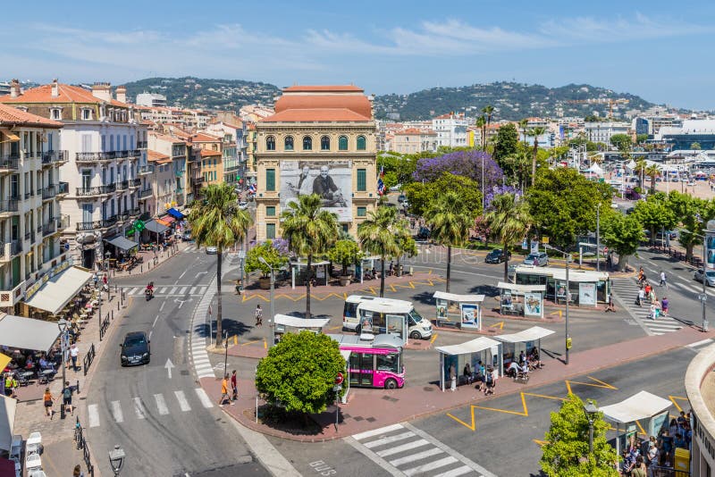 Downtown Cannes, France stock photo. Image of cannes, majestic 2688516