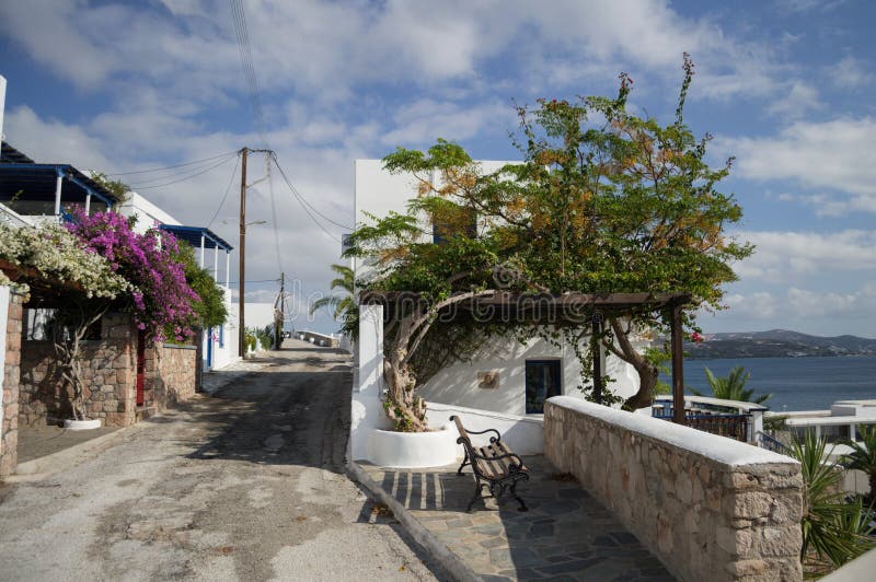 Typical Whitewashed Houses in Adamantas, Milos, Greece Stock Image Image of adamantas, greek