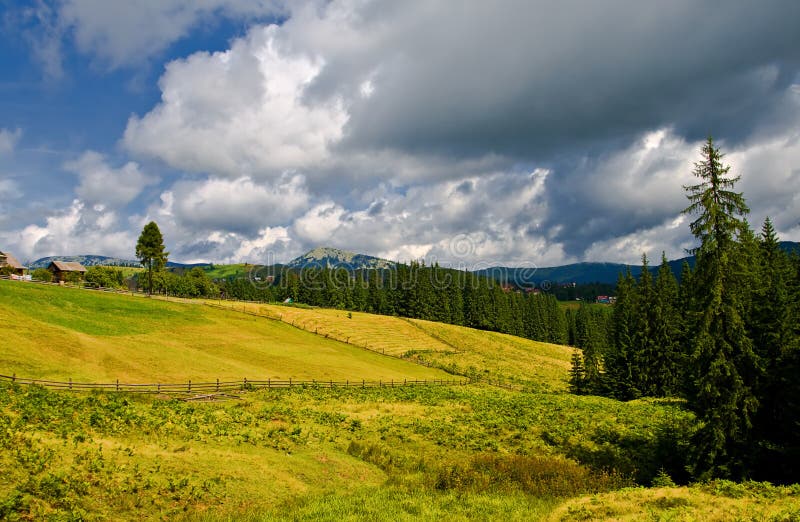 Typically Sunny Rural Farmland Scene Stock Image - Image of farmland ...