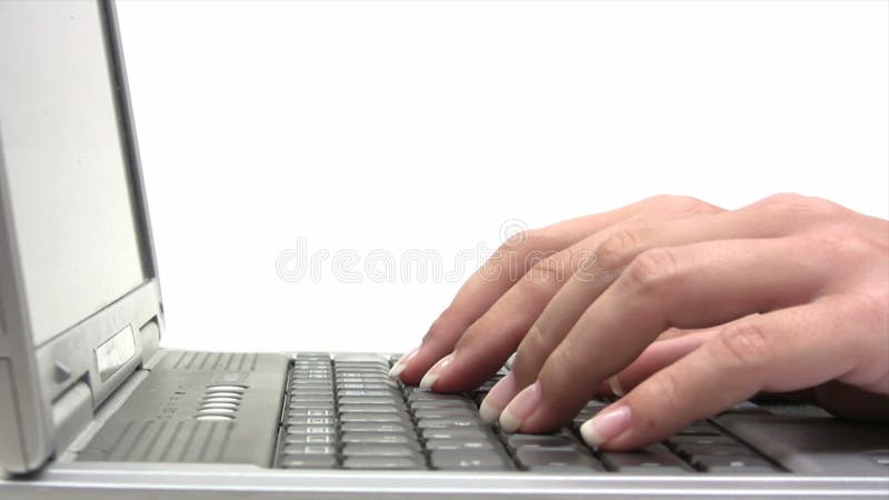 Typing on a Laptop