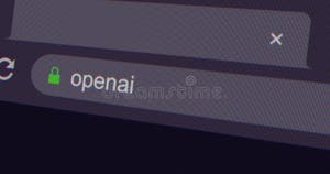 Typing Openai Into Address Bar Search Screen Animation Screen View Of Typing Openai Into Address Bar Search Screen Animation Screen View Of