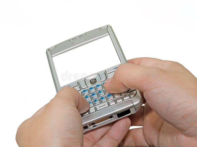 Typing on pda with empty copy-space on the screen