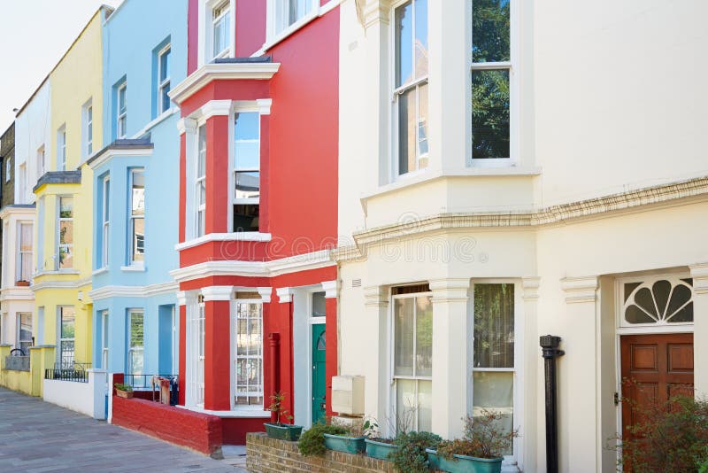 Typische Bunte Hausfassaden In London Stockfoto - Bild von wohn ... Typische Bunte Hausfassaden In London Stockfoto - Bild von wohn ...