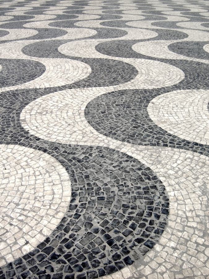 Typische Portugese bestrating royalty-vrije stock afbeelding Typische Portugese bestrating royalty-vrije stock afbeelding
