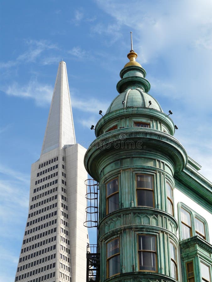 Typisk sikt i San Francisco royaltyfri fotografi