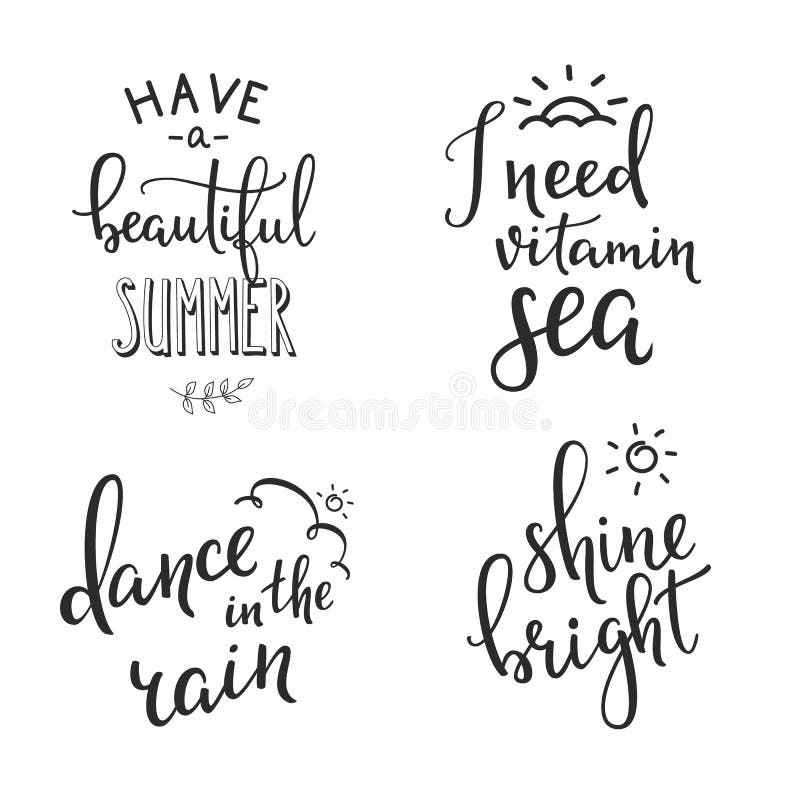 Typografi för Hello sommarbokstäver royaltyfri illustrationer Typografi för Hello sommarbokstäver royaltyfri illustrationer