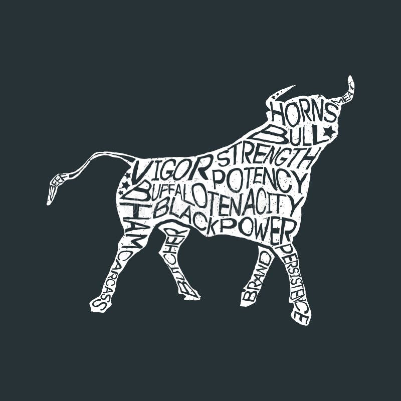 Typografibokstävertjur stock illustrationer Typografibokstävertjur stock illustrationer