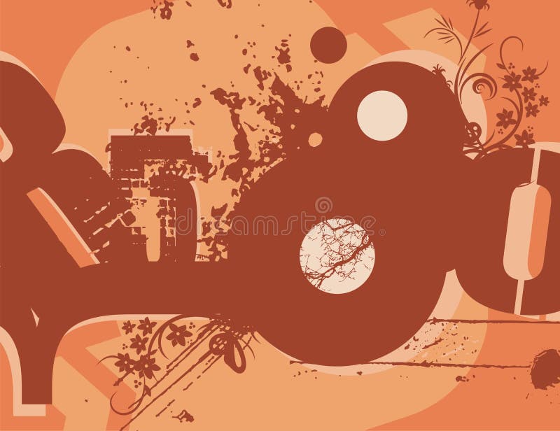 Typography Grunge Background stock illustration