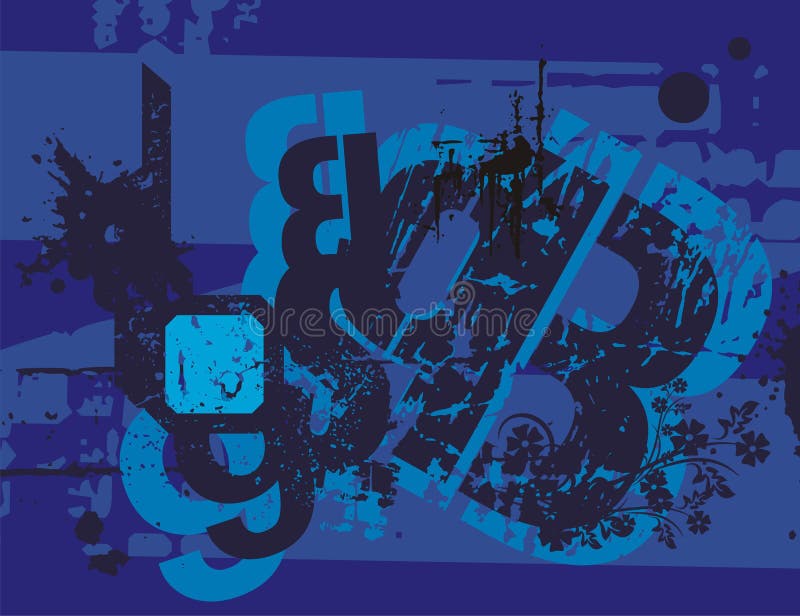 Typography Grunge Background vector illustration