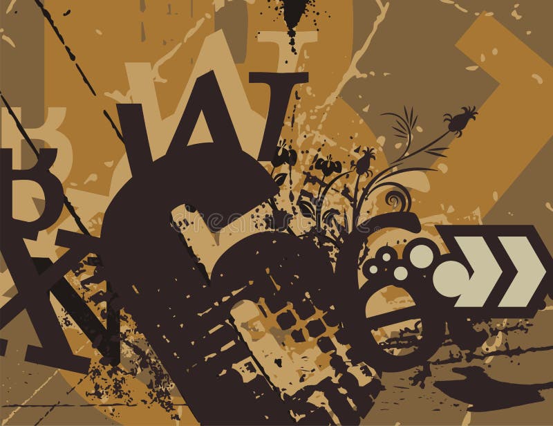 Typography Grunge Background vector illustration