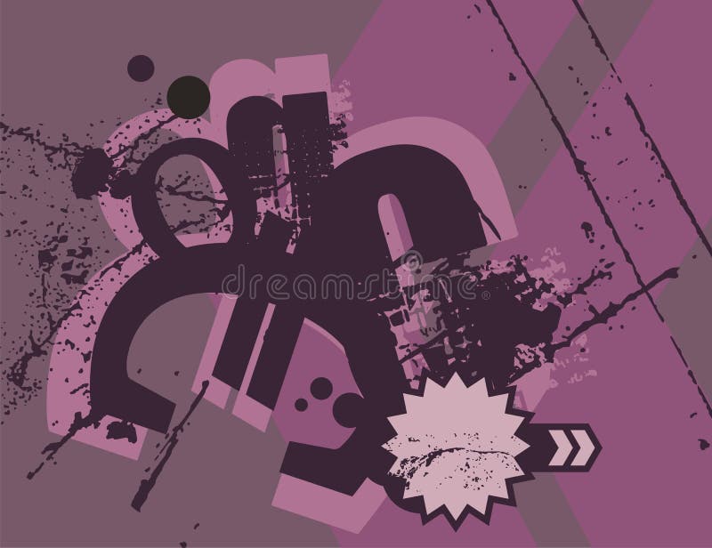 Typography Grunge Background stock illustration