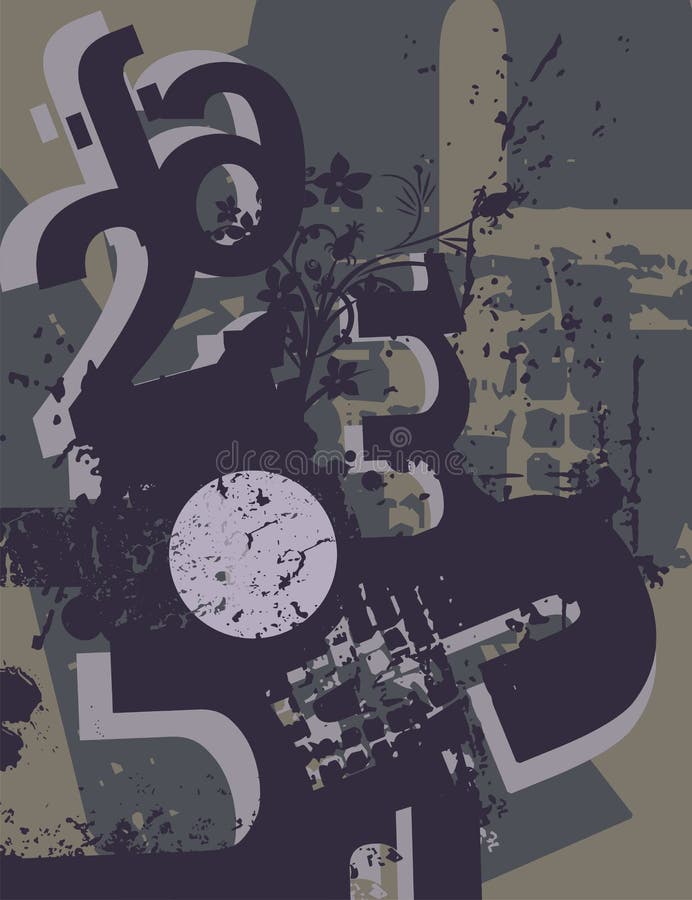 Typography Grunge Background vector illustration