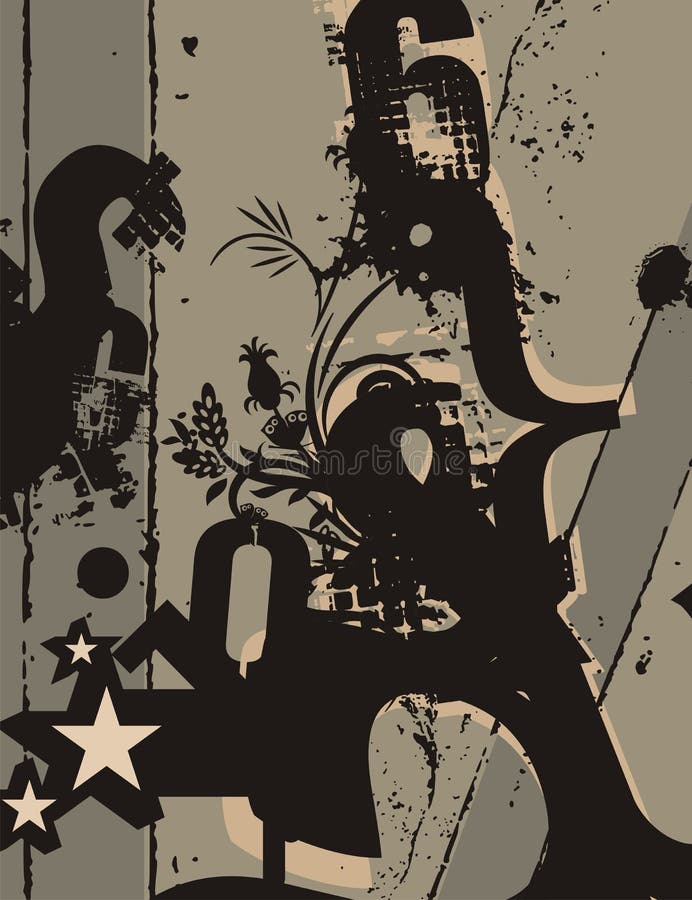 Typography Grunge Background royalty free illustration