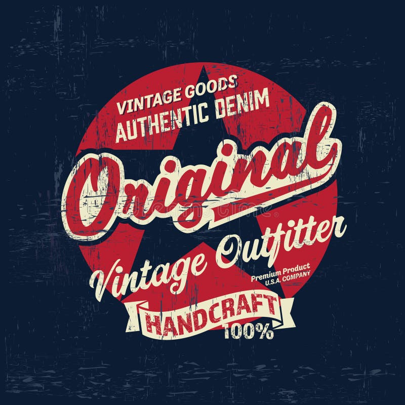 Typography Vintage Motor Brand Logo Print for T-shirt. Retro ...