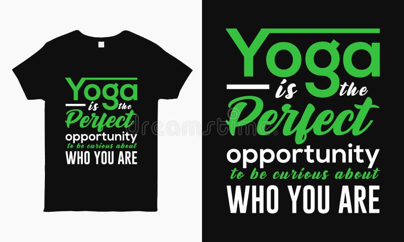 Typography Yoga T-shirt Design Inspirational Yoga Vector Image