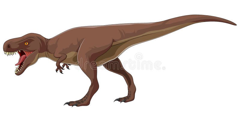 Tiranossauro T Rex Desenho Animado De Dinossauros Ilustração do Vetor -  Ilustração de fundo, irritado: 235685917