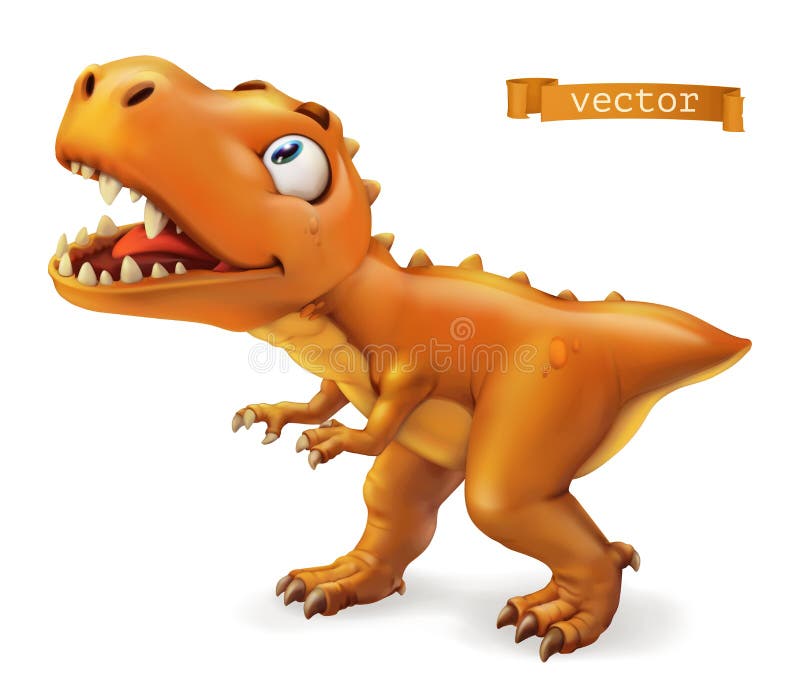 Tyrannosaurus T Personagem De Desenho Animado Rex Dinossauro Ícone