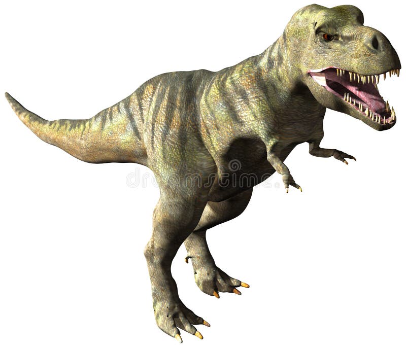 Tyrannosaurus Rex Dinosaur Illustration Isolated