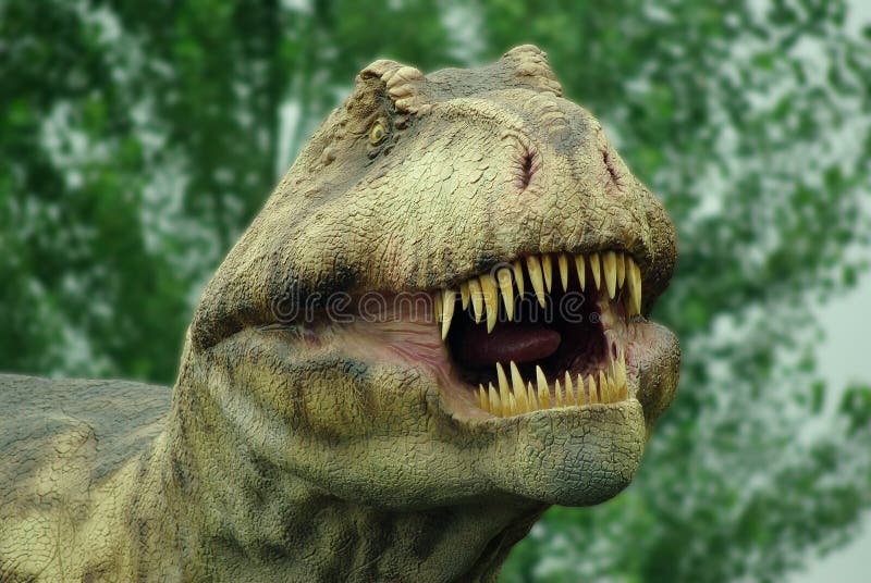 Tyranosaurus Rex.Big mouth in live size.