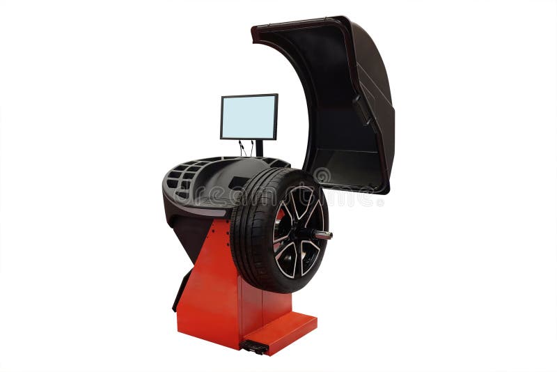 Tyre fitting machine stock image. Image of tyre, tool 33644021