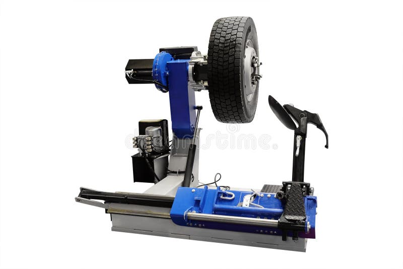 Tyre fitting machine stock image. Image of machine, garage 44238395