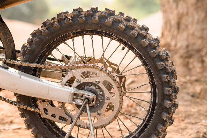 Tyre of motocross bike stock photo. Image of action, motocross 31800354
