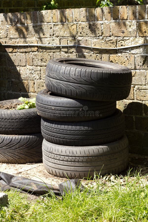 Tyre Stack for Potato Planting Editorial Photo Image of selfsufficency, vegetable 41057066