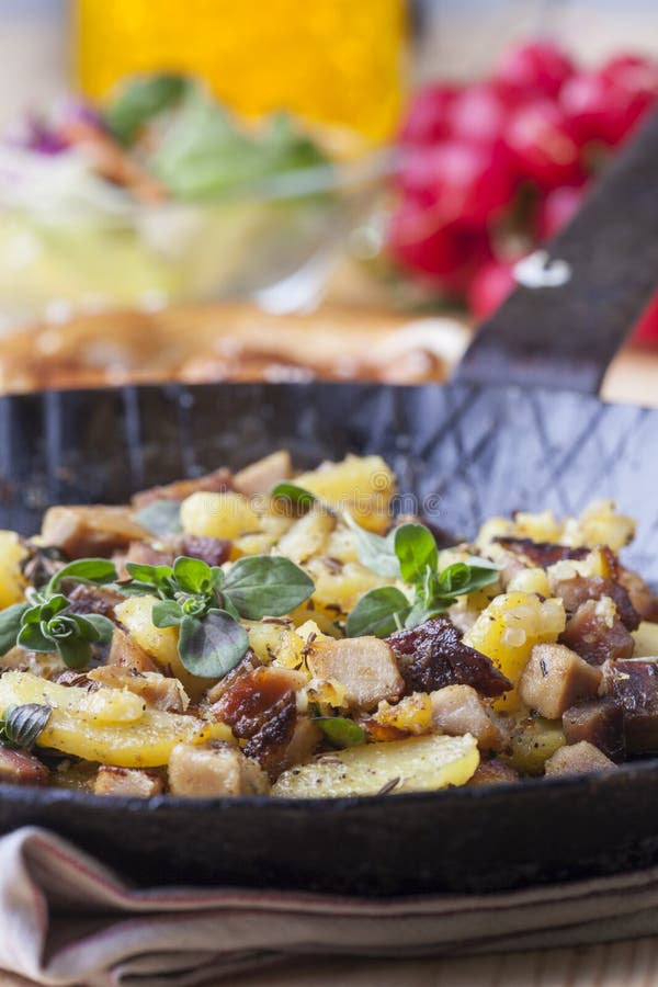 Tyrolean groestl stock image. Image of dinner, potatoes - 116029853