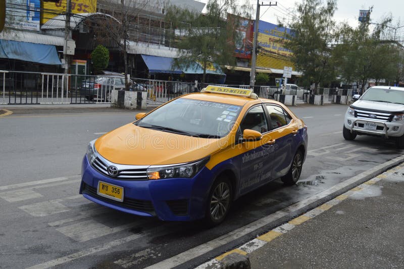 Táxi urbano Khon Kaen Tailândia imagens de stock