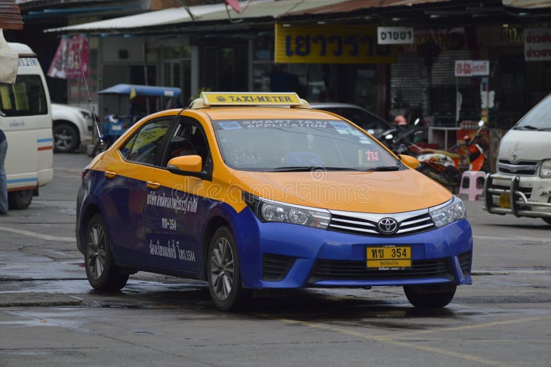Táxi urbano Khon Kaen Tailândia fotos de stock royalty free